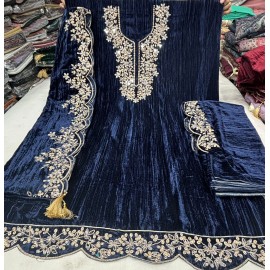 AADYA CRUSH MIRROR VELVETE VIRAL DESIGN (Winter Collection)