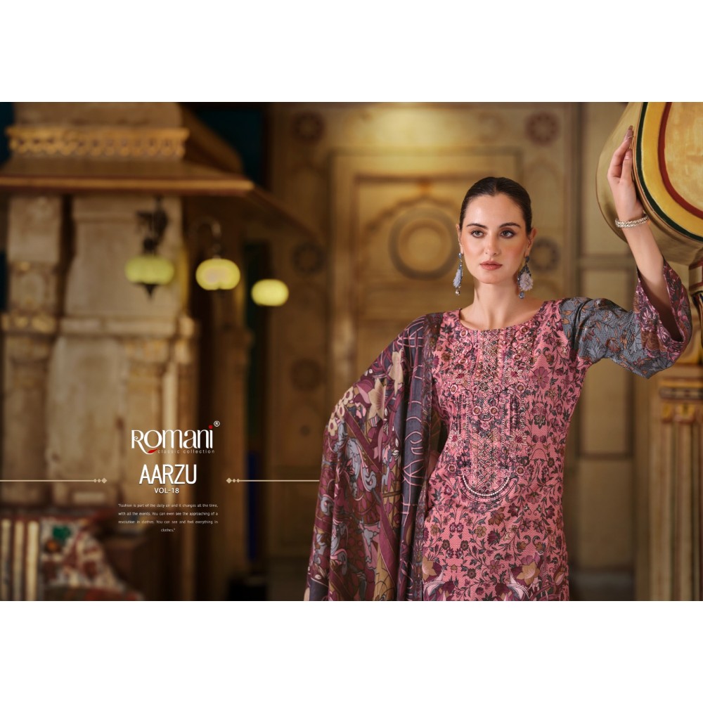 AARZU VOL 18 ROMANI (Cotton Dupatta)