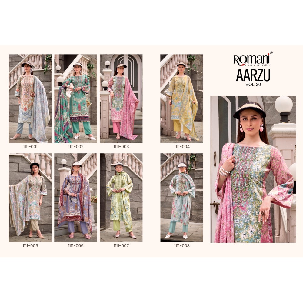 AARZU VOL 20 ROMANI (Cotton Dupatta)