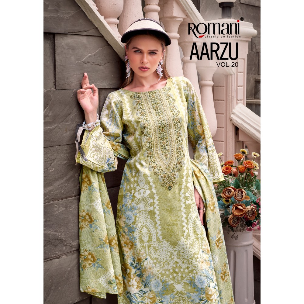 AARZU VOL 20 ROMANI (Cotton Dupatta)