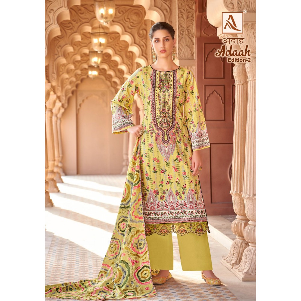 ADAAH 2 ALOK SUITS (Cotton Dupatta)