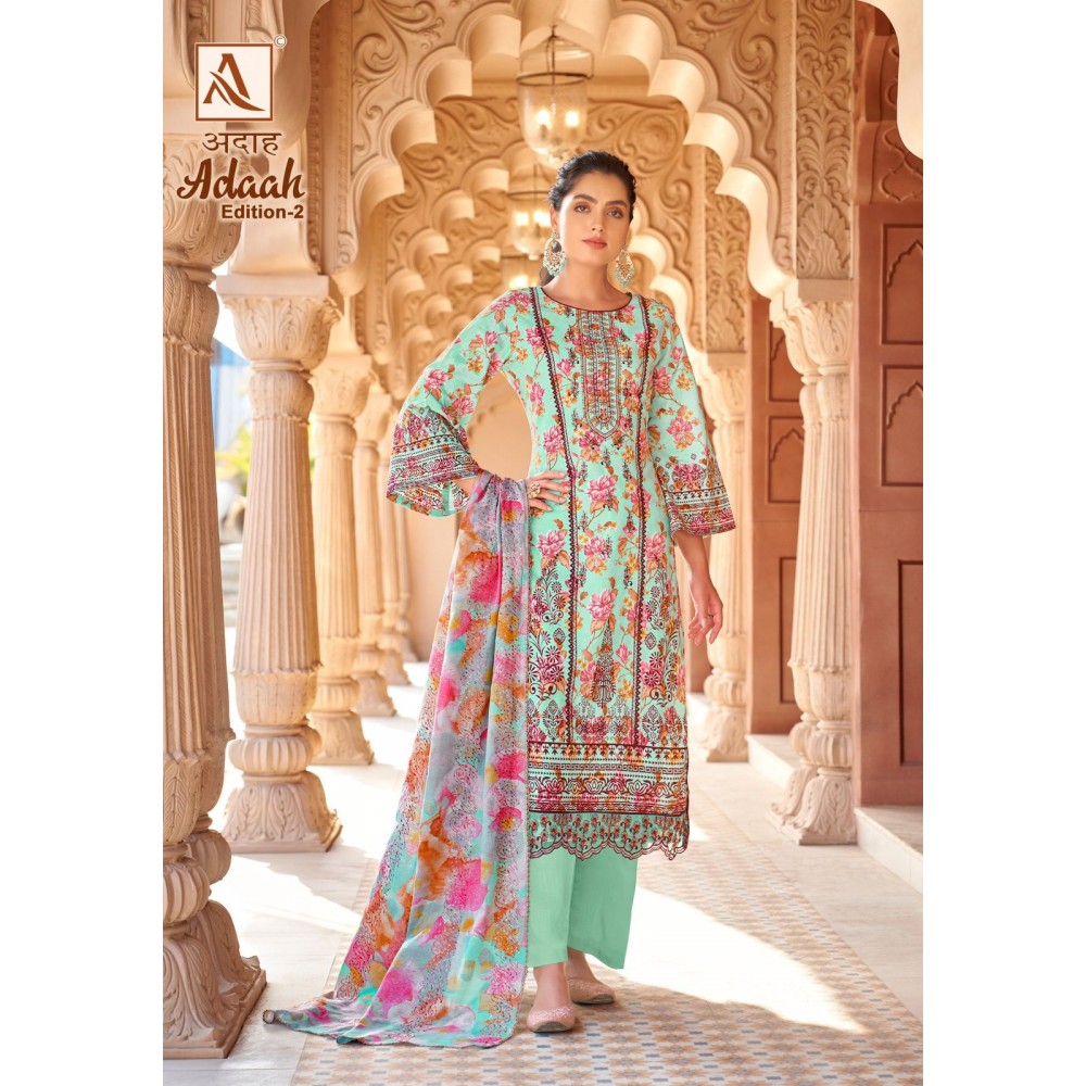 ADAAH 2 ALOK SUITS (Cotton Dupatta)