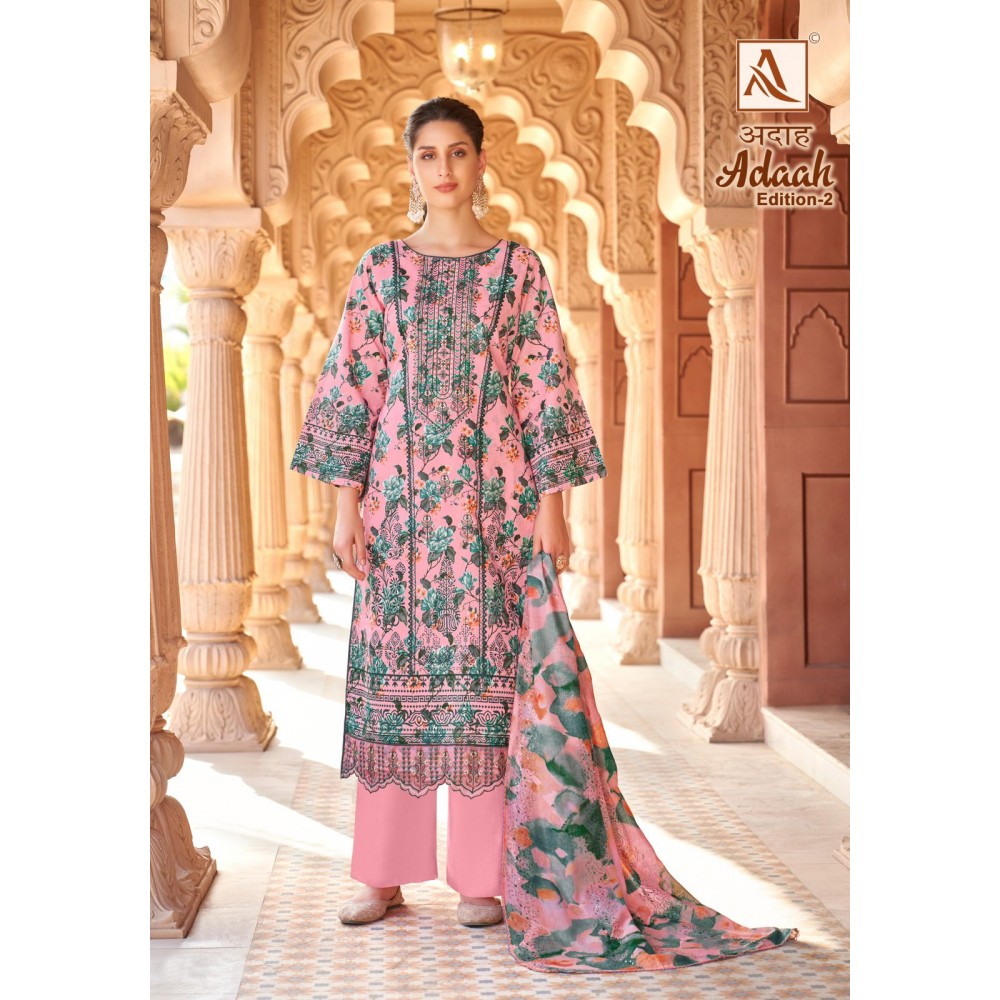 ADAAH 2 ALOK SUITS (Cotton Dupatta)