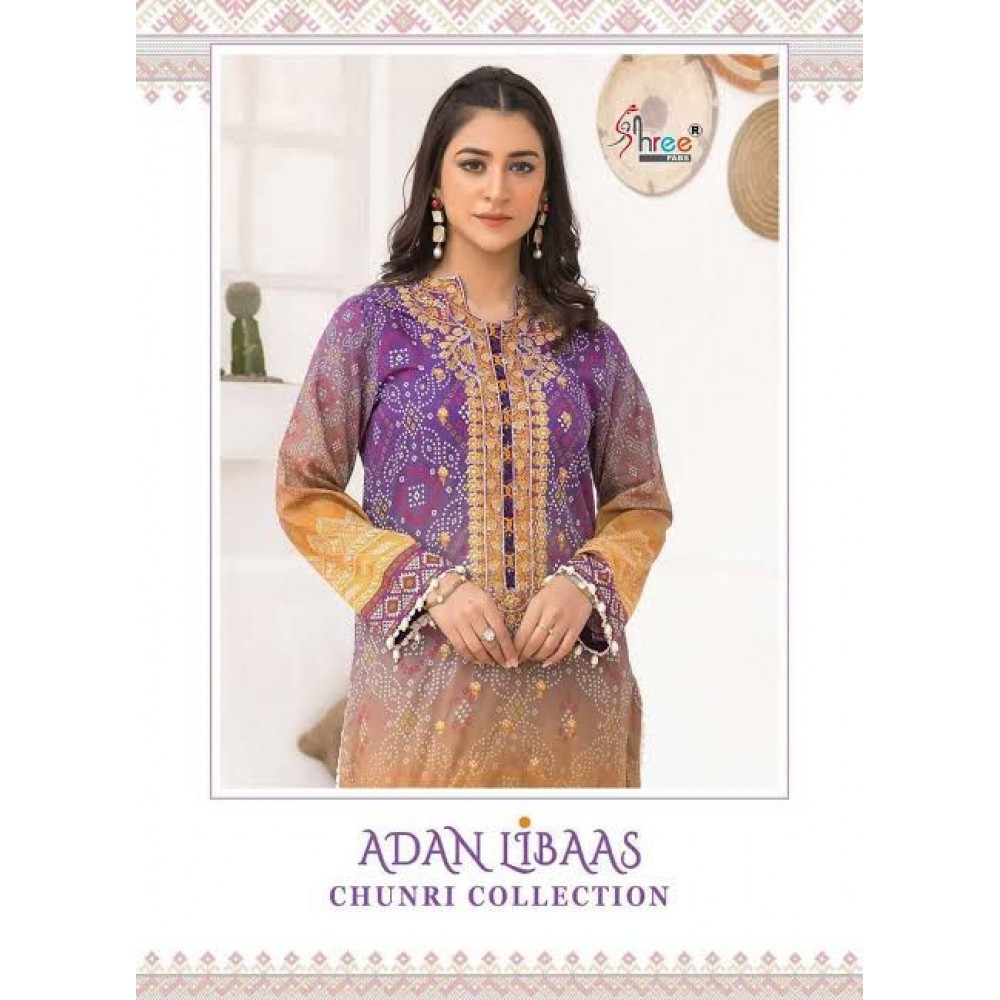 ADAN LIBAAS CHUNRI COLLECTION SHREE (Cotton Dupatta)