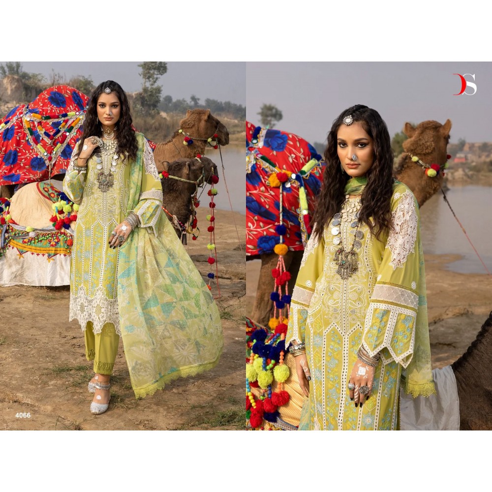 ADAN LIBAS SUPER HIT LAWN  24 BY DEEPSY SUITS  (Chiffon Dupatta)