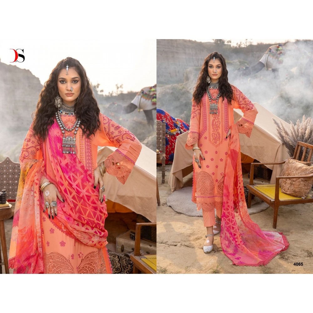 ADAN LIBAS SUPER HIT LAWN  24 BY DEEPSY SUITS  (Chiffon Dupatta)