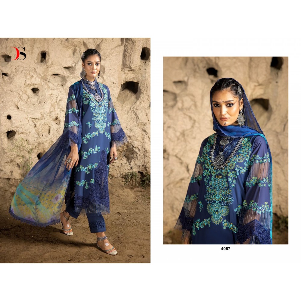 ADAN LIBAS SUPER HIT LAWN  24 BY DEEPSY SUITS  (Chiffon Dupatta)