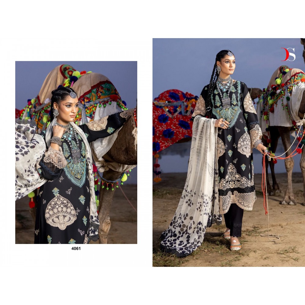 ADAN LIBAS SUPER HIT LAWN  24 BY DEEPSY SUITS  (Chiffon Dupatta)