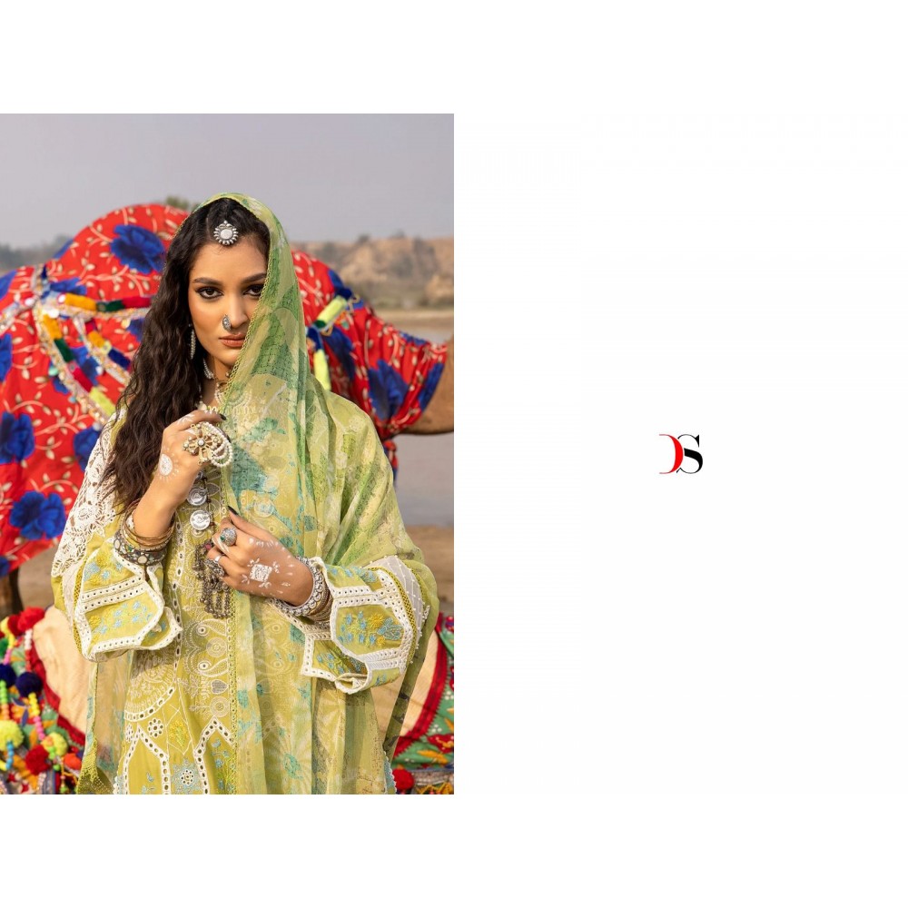 ADAN LIBAS SUPER HIT LAWN  24 BY DEEPSY SUITS  (Chiffon Dupatta)