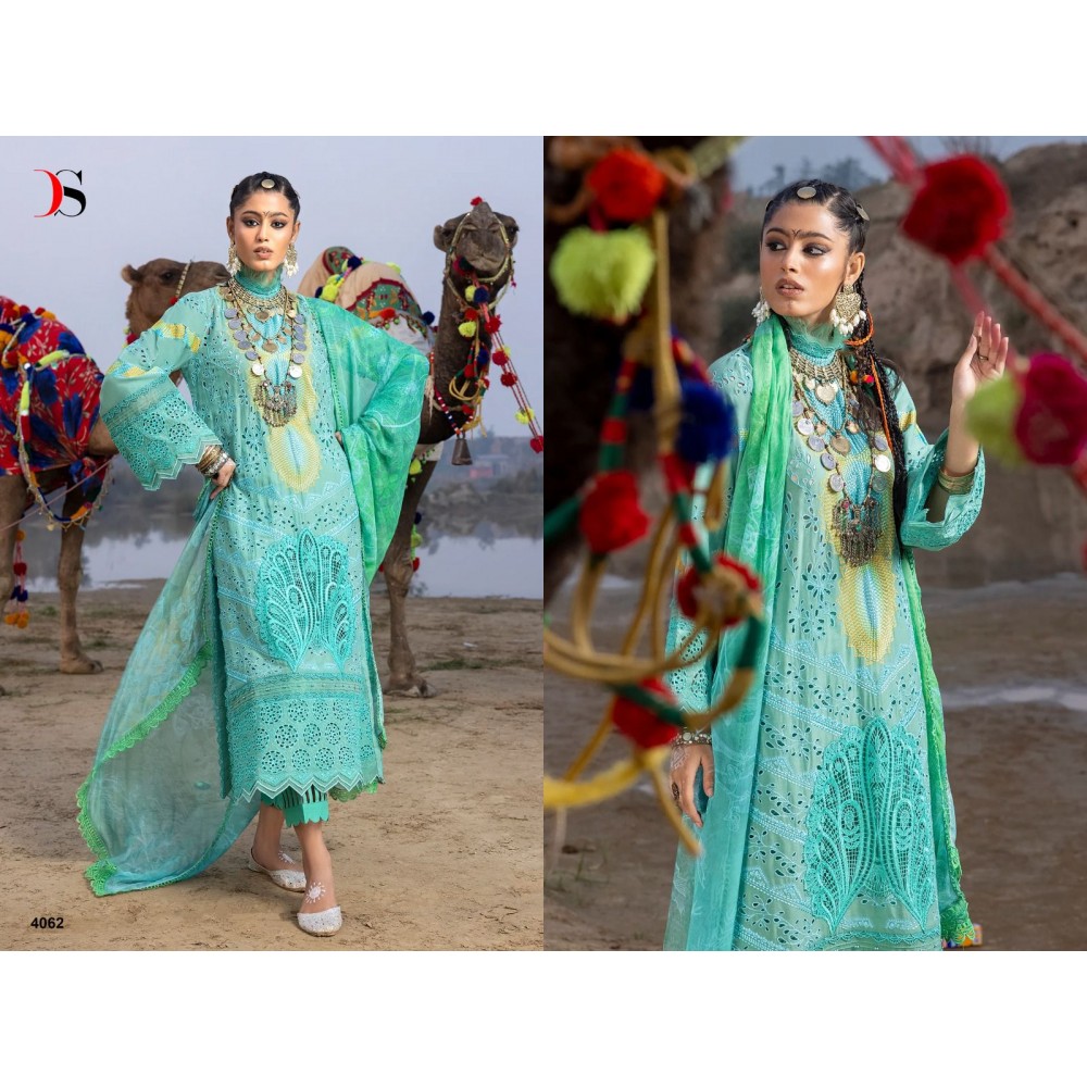 ADAN LIBAS SUPER HIT LAWN  24 BY DEEPSY SUITS  (Chiffon Dupatta)