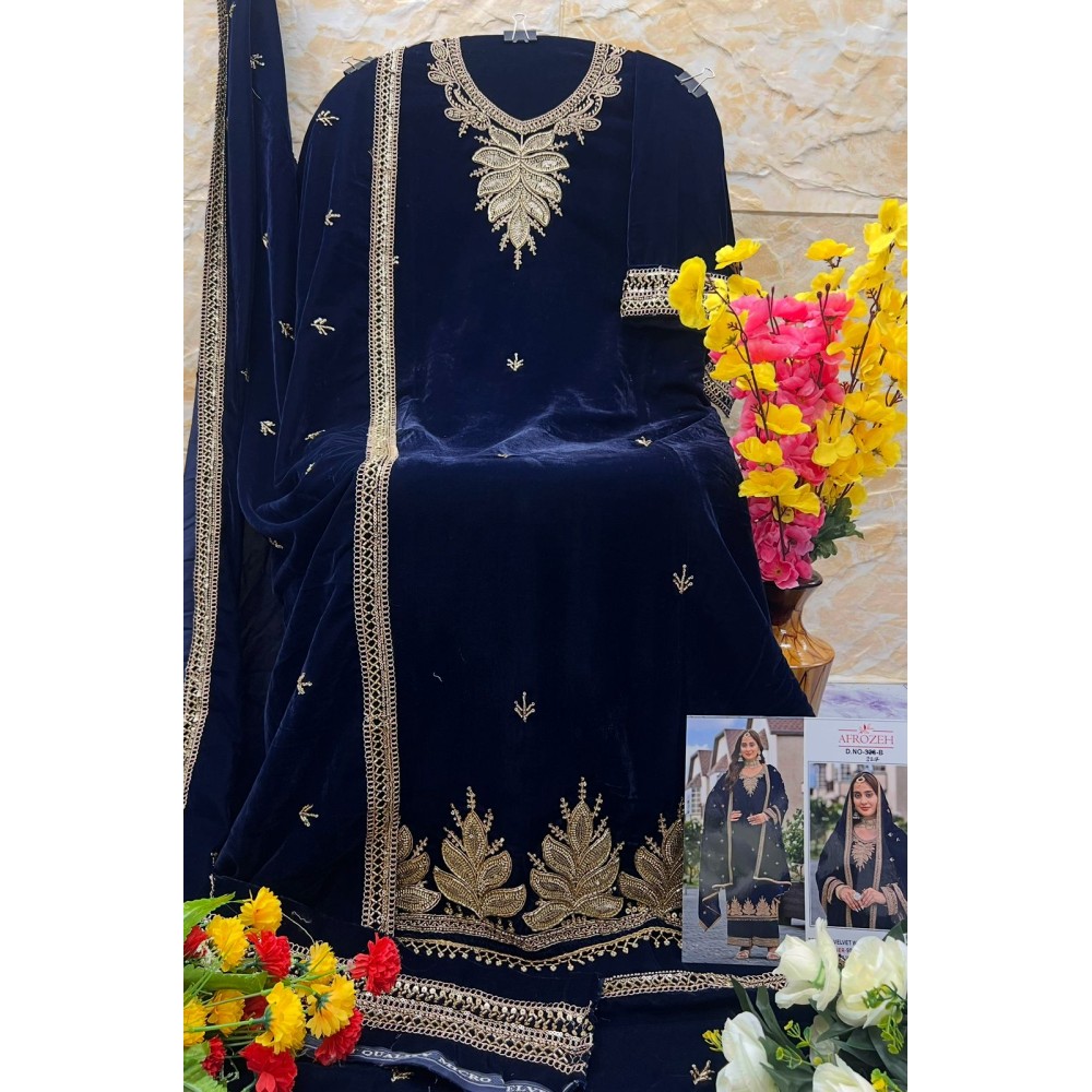 AFROZEH 327 VELVET (winter Collection)