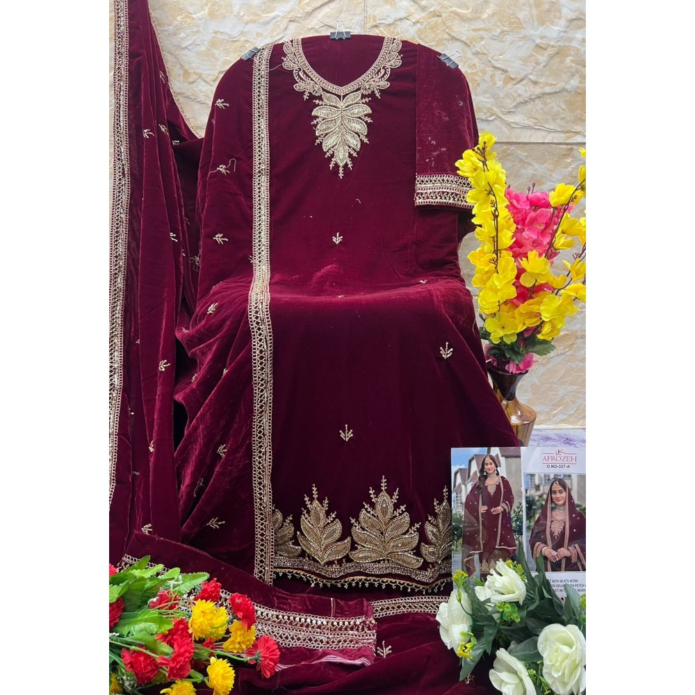 AFROZEH 327 VELVET (winter Collection)