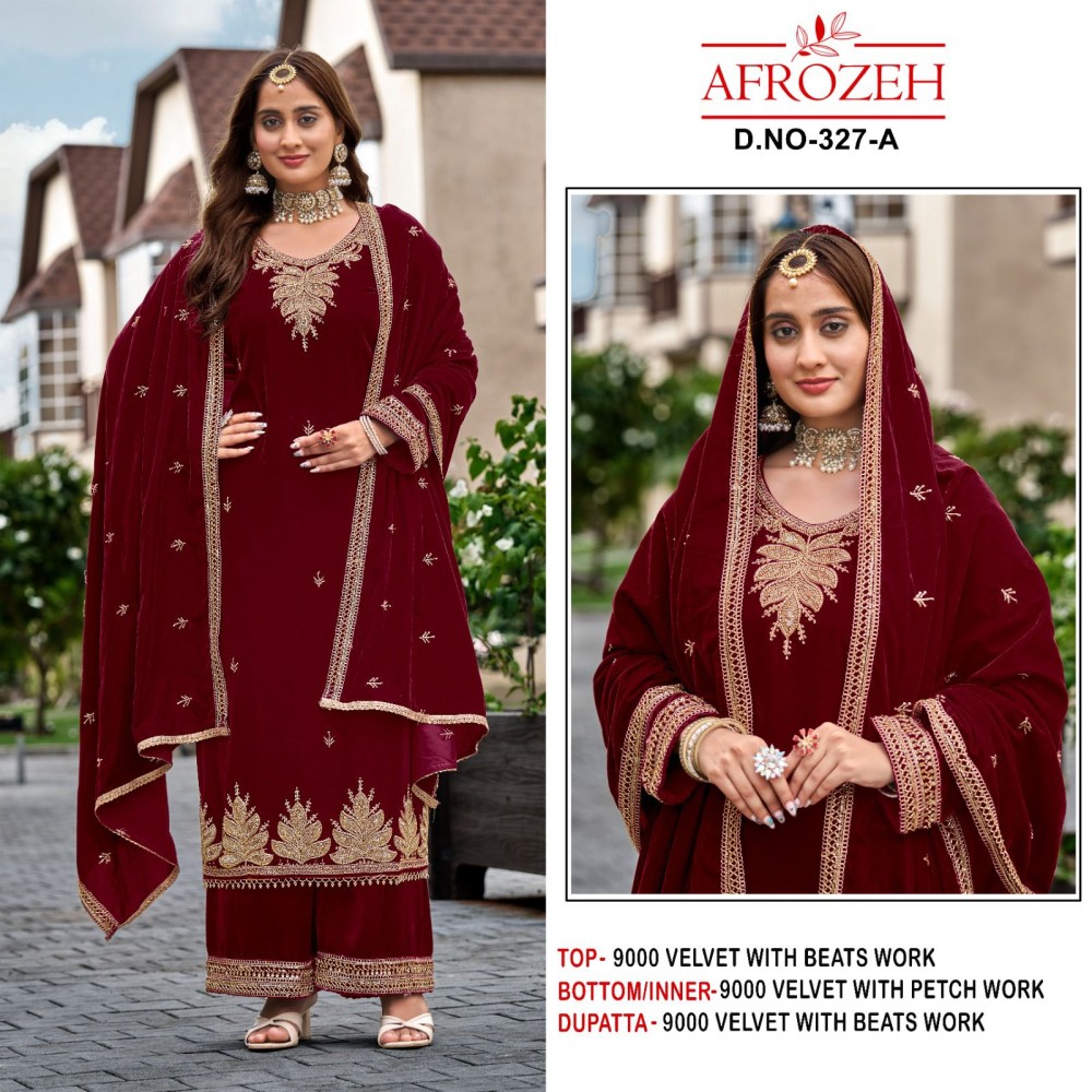 AFROZEH 327 VELVET (winter Collection)