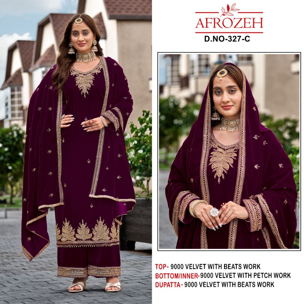 AFROZEH 327 VELVET (winter Collection)