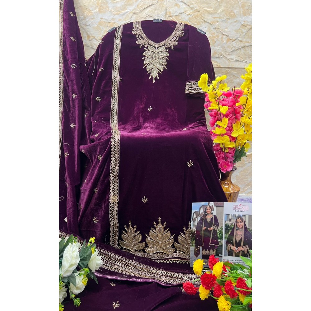AFROZEH 327 VELVET (winter Collection)