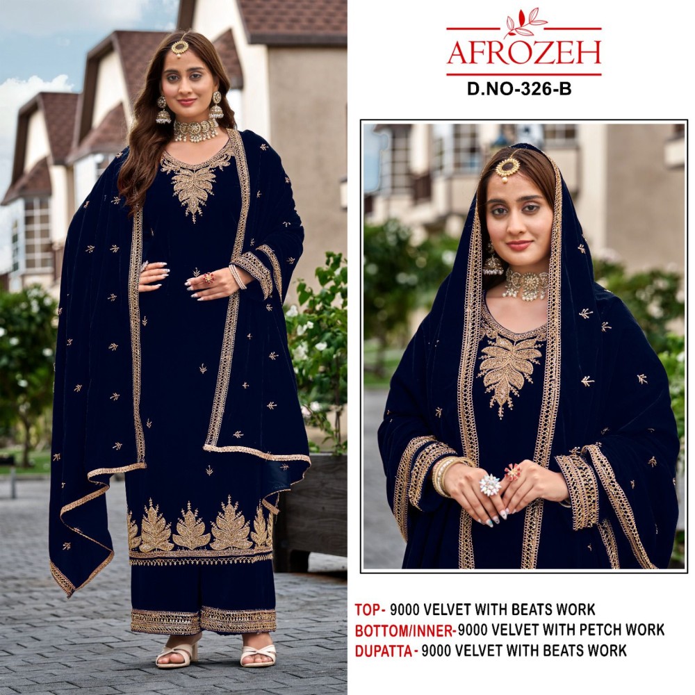 AFROZEH 327 VELVET (winter Collection)