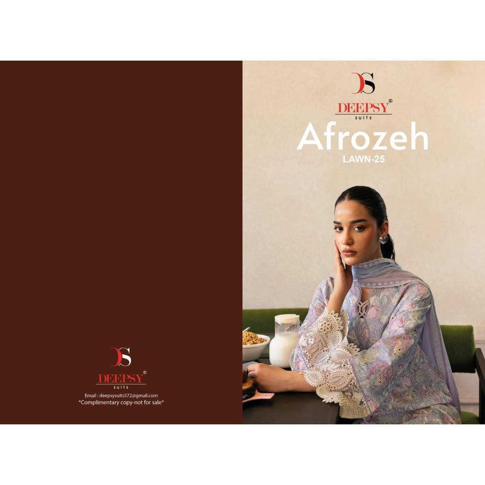 AFROZEH CHIKANKARI 25 BY DEEPSY (Chiffon Dupatta)