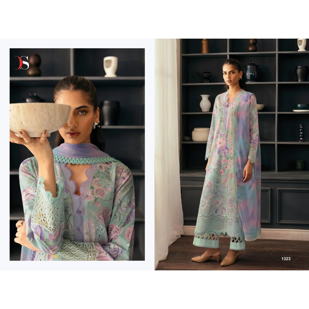AFROZEH CHIKANKARI 25 BY DEEPSY (Chiffon Dupatta)