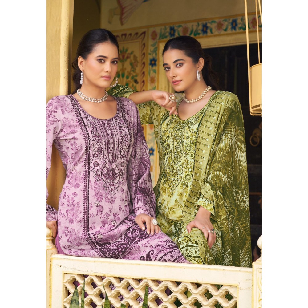 AL-KARAM ALOK SUITS (Cotton Dupatta)