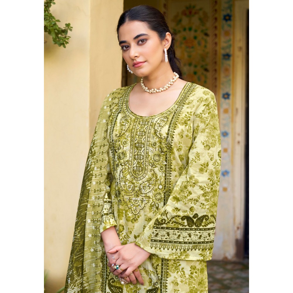 AL-KARAM ALOK SUITS (Cotton Dupatta)