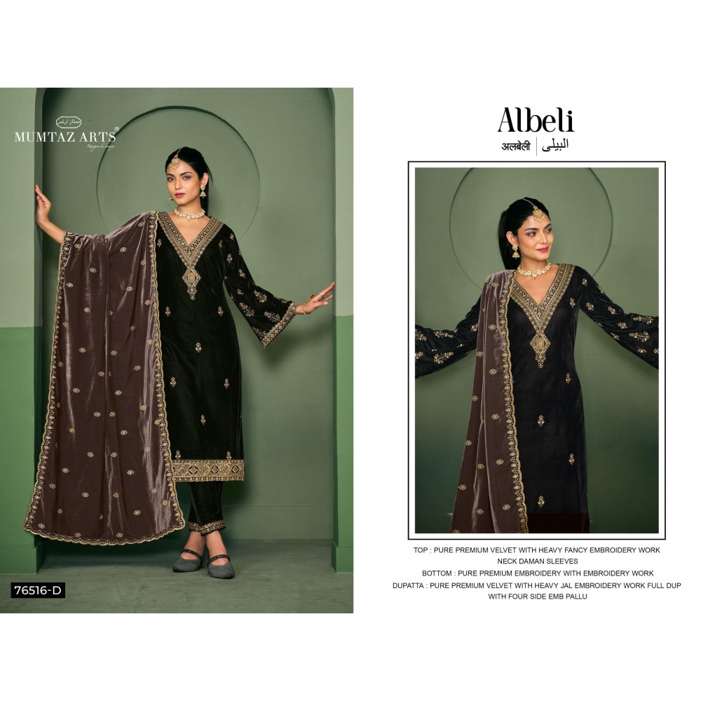 ALBELI VELVET MUMTAZ  (Winter Collection)