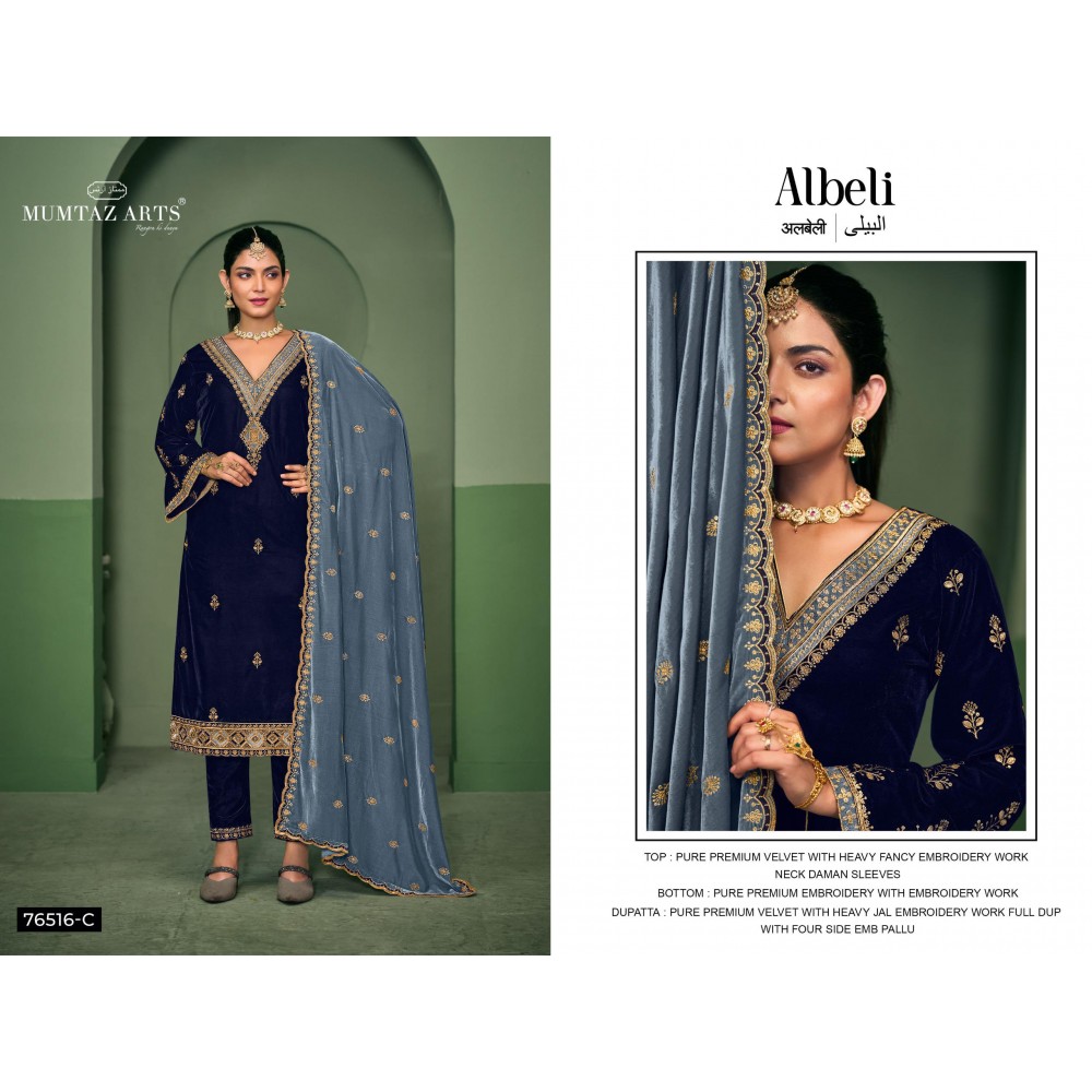 ALBELI VELVET MUMTAZ  (Winter Collection)