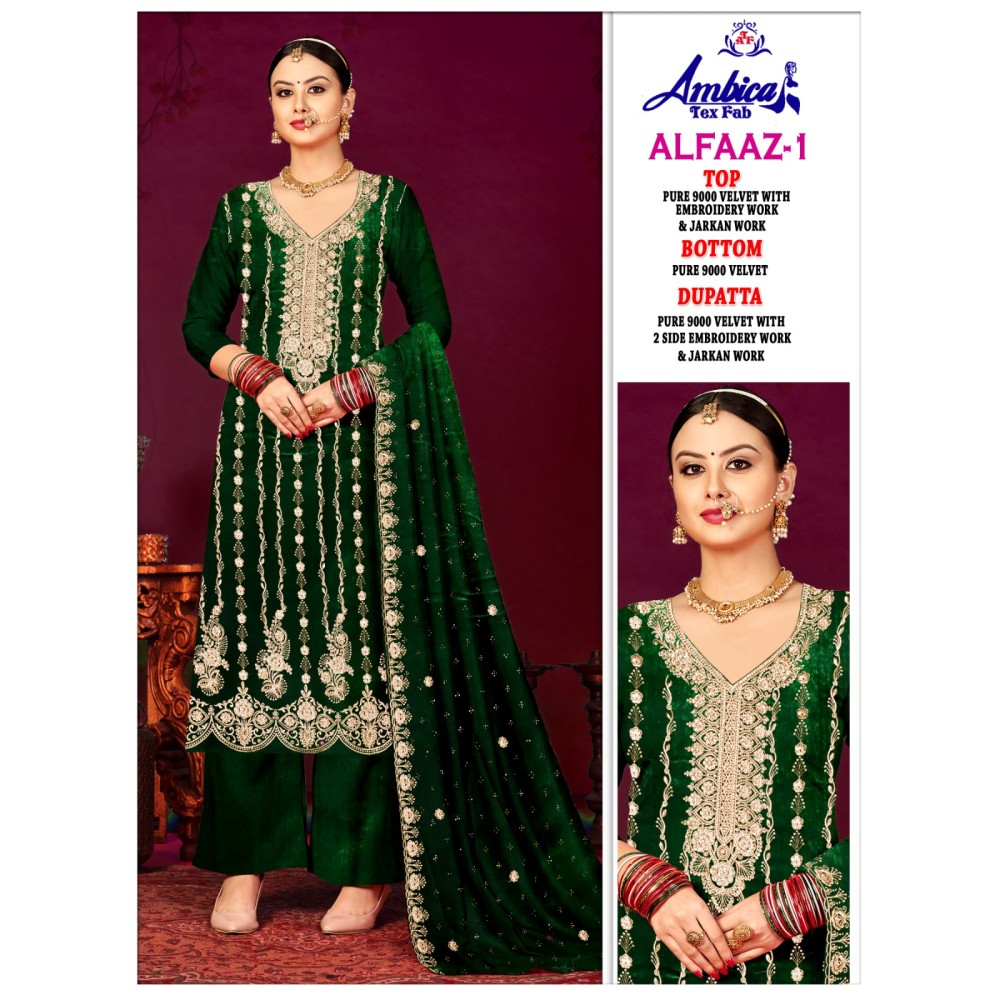 ALFAAZ 1 VELVET AMBICA TEX  (Winter Collection)