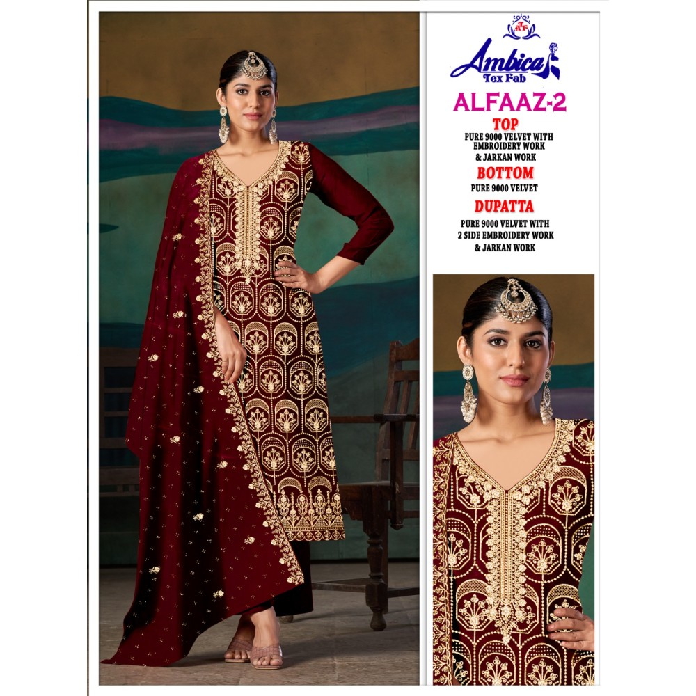 ALFAAZ 2 VELVET AMBICA TEX  (Winter Collection)