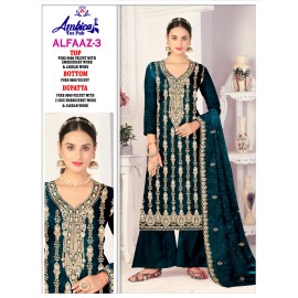 ALFAAZ 3 VELVET AMBICA TEX  (Winter Collection)