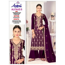 ALFAAZ 3 VELVET AMBICA TEX  (Winter Collection)