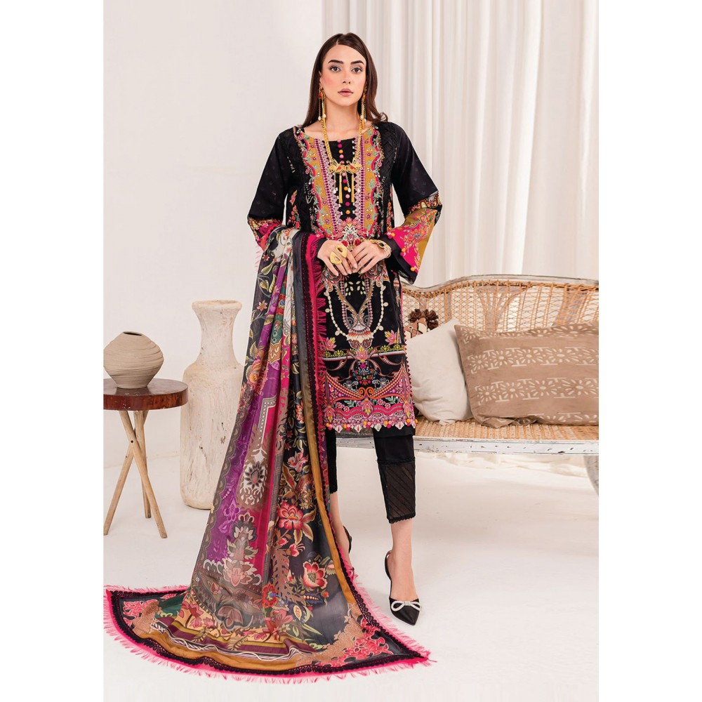 AL KARAM VOL 12 KESARIYA  (Cotton Dupatta)