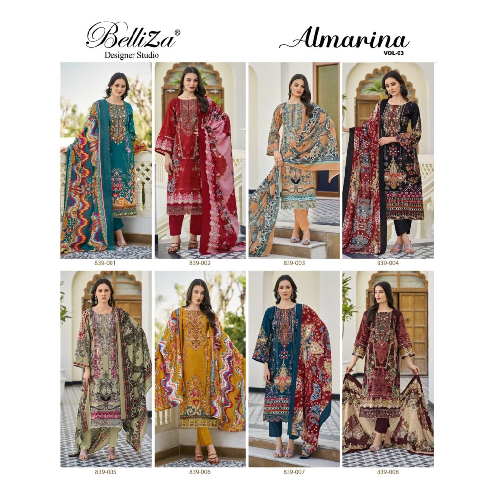 ALMARINA VOL 3 BELLIZA (Cotton Dupatta)