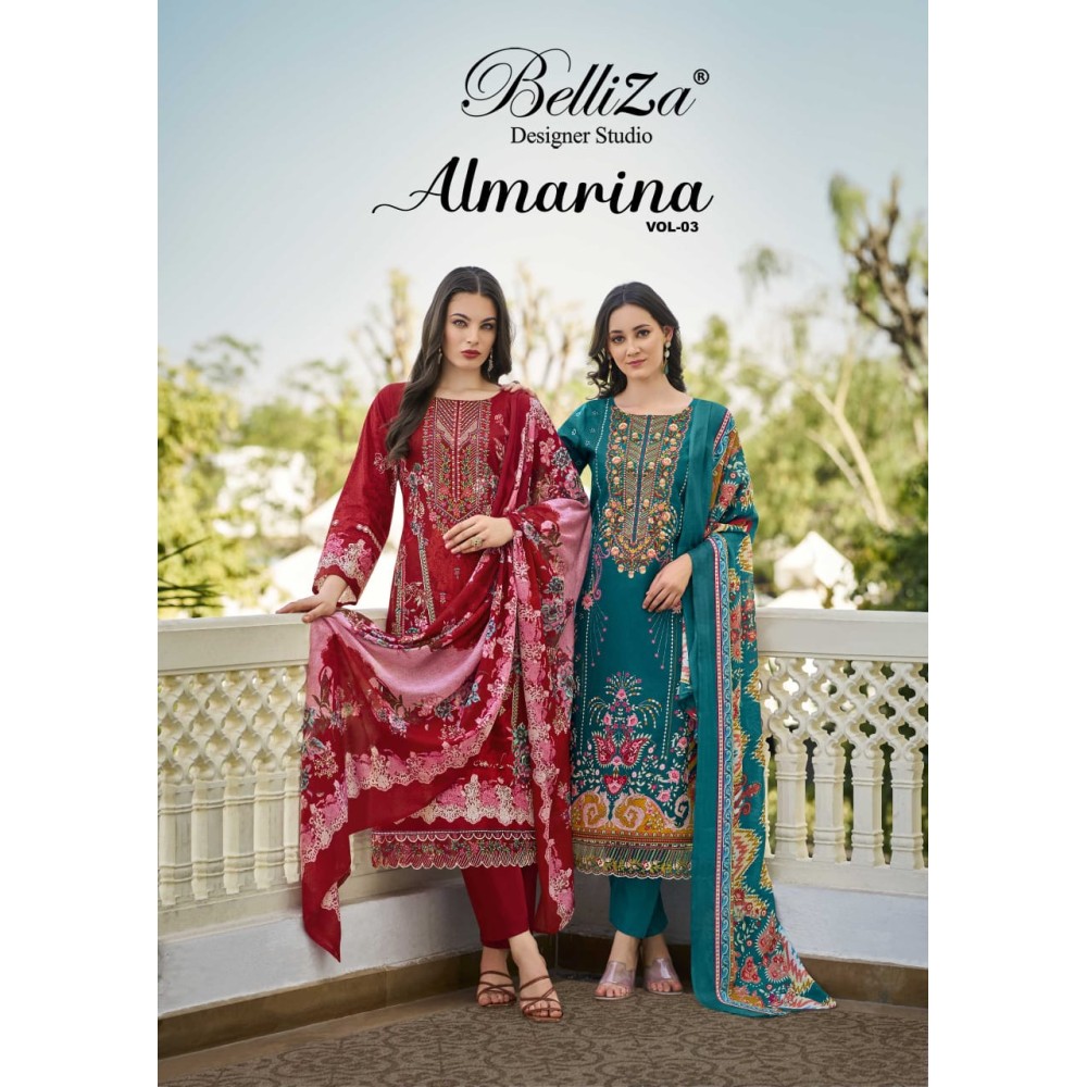 ALMARINA VOL 3 BELLIZA (Cotton Dupatta)