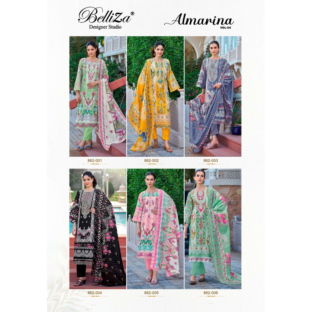 ALMARINA VOL 4 BELLIZA (Cotton Dupatta)