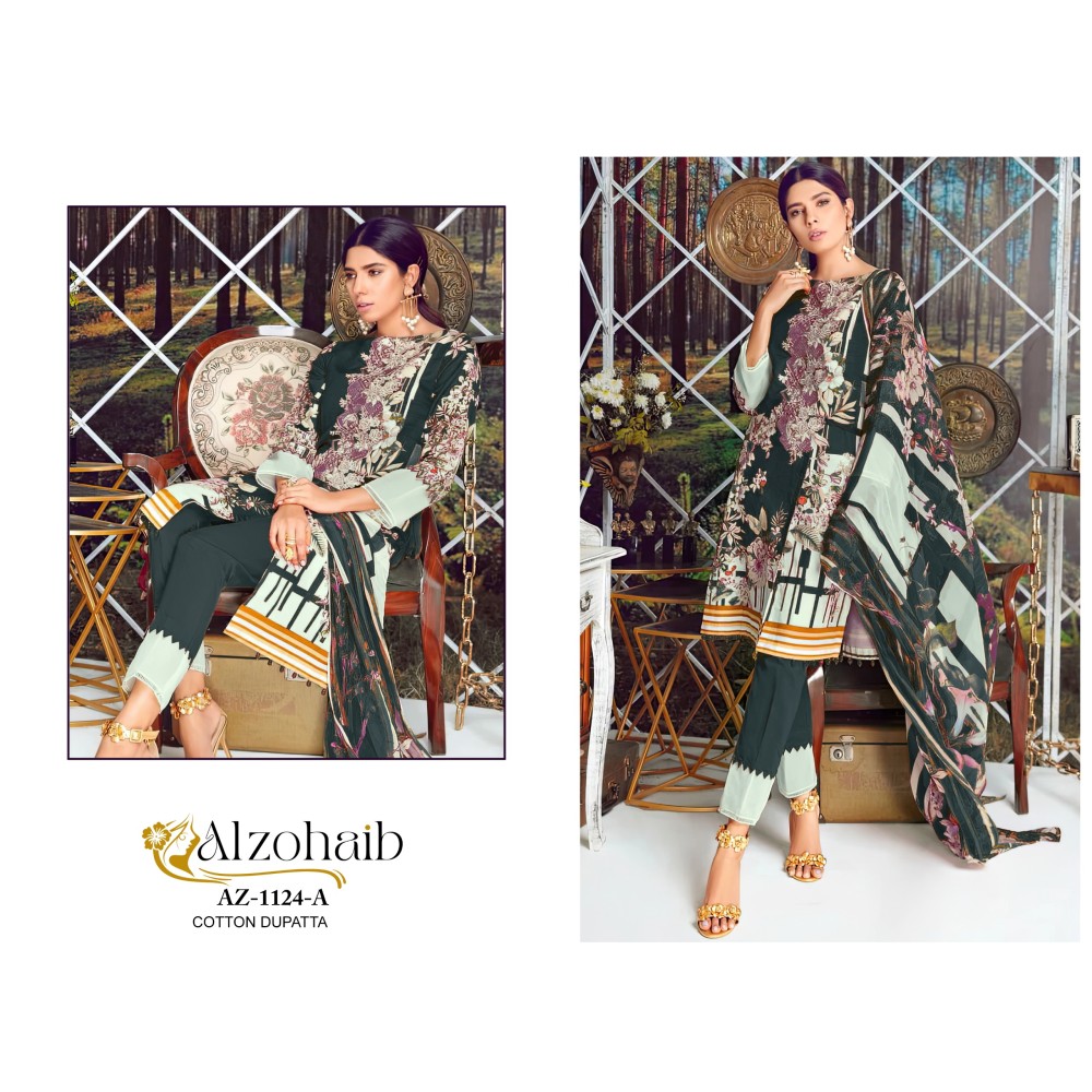 ALZOHAIB 1124 ABC  (Cotton Dupatta)