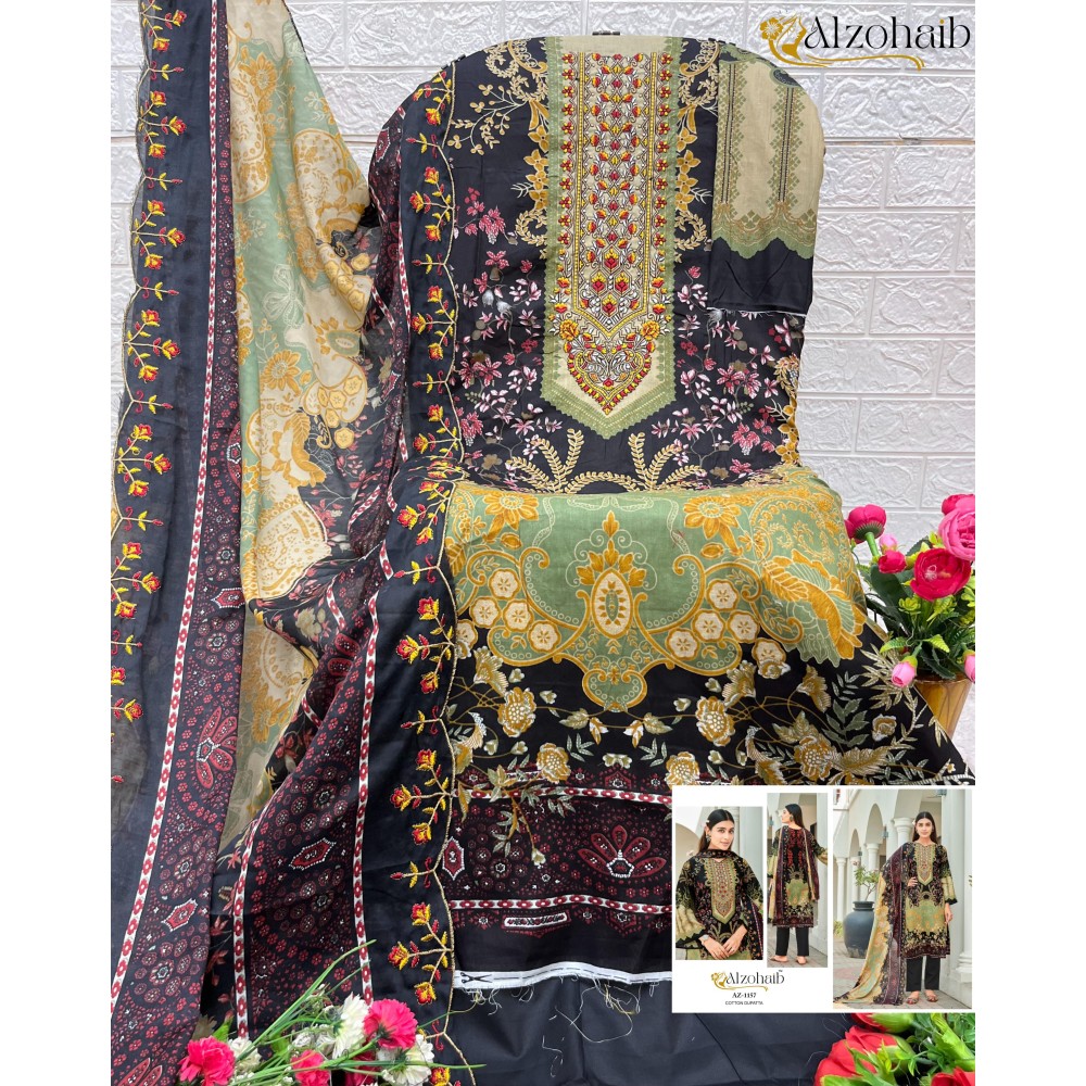 ALZOHAIB 1155-56-57  (Cotton Dupatta)