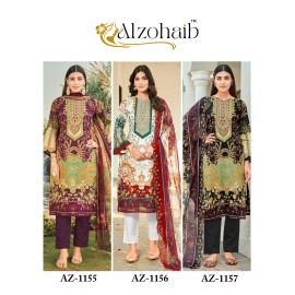 ALZOHAIB 1155-56-57  (Chiffon Dupatta)