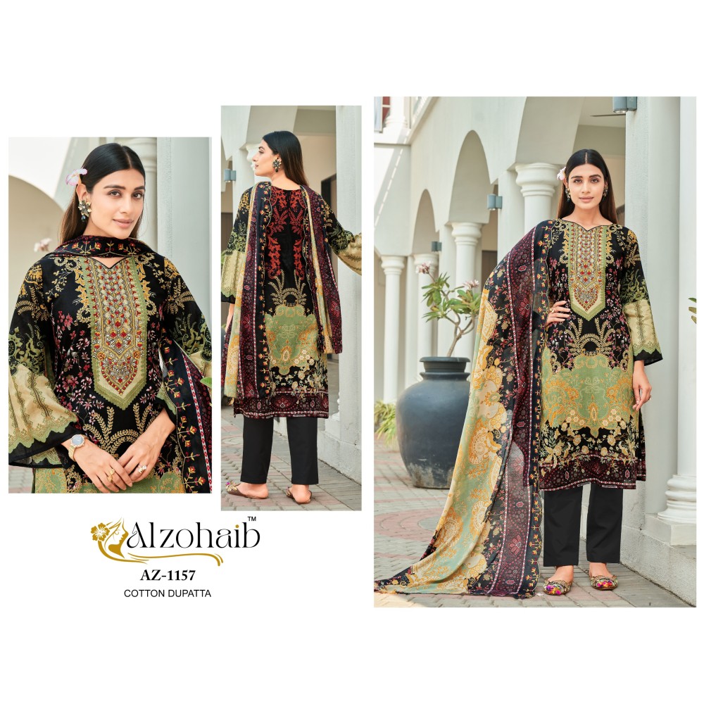ALZOHAIB 1155-56-57  (Cotton Dupatta)