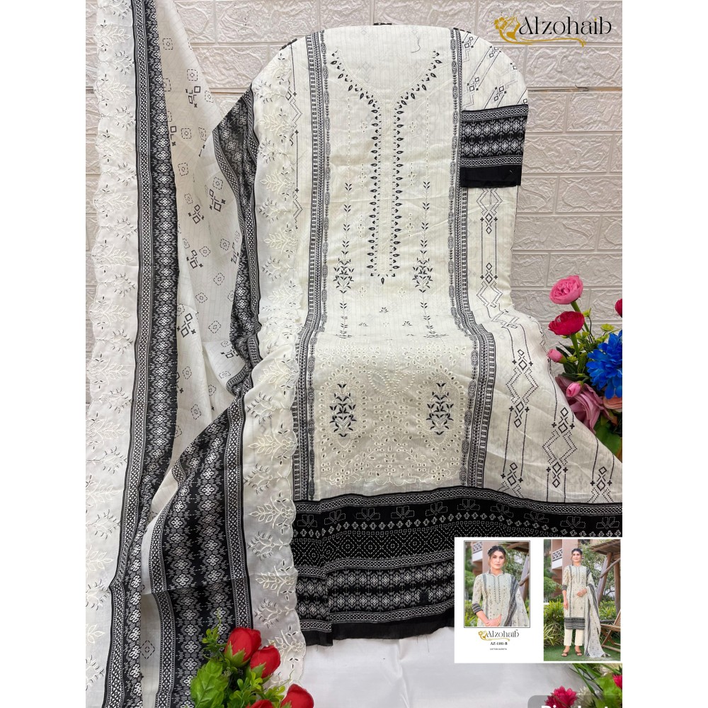 ALZOHAIB 1181 AB  (Cotton Dupatta)