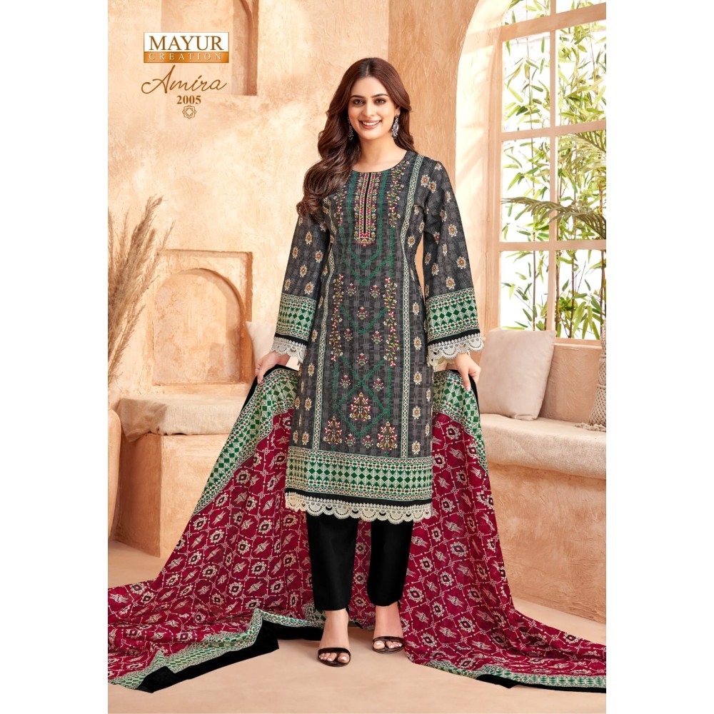 AMIRA VOL 2 MAYUR (Cotton Dupatta)