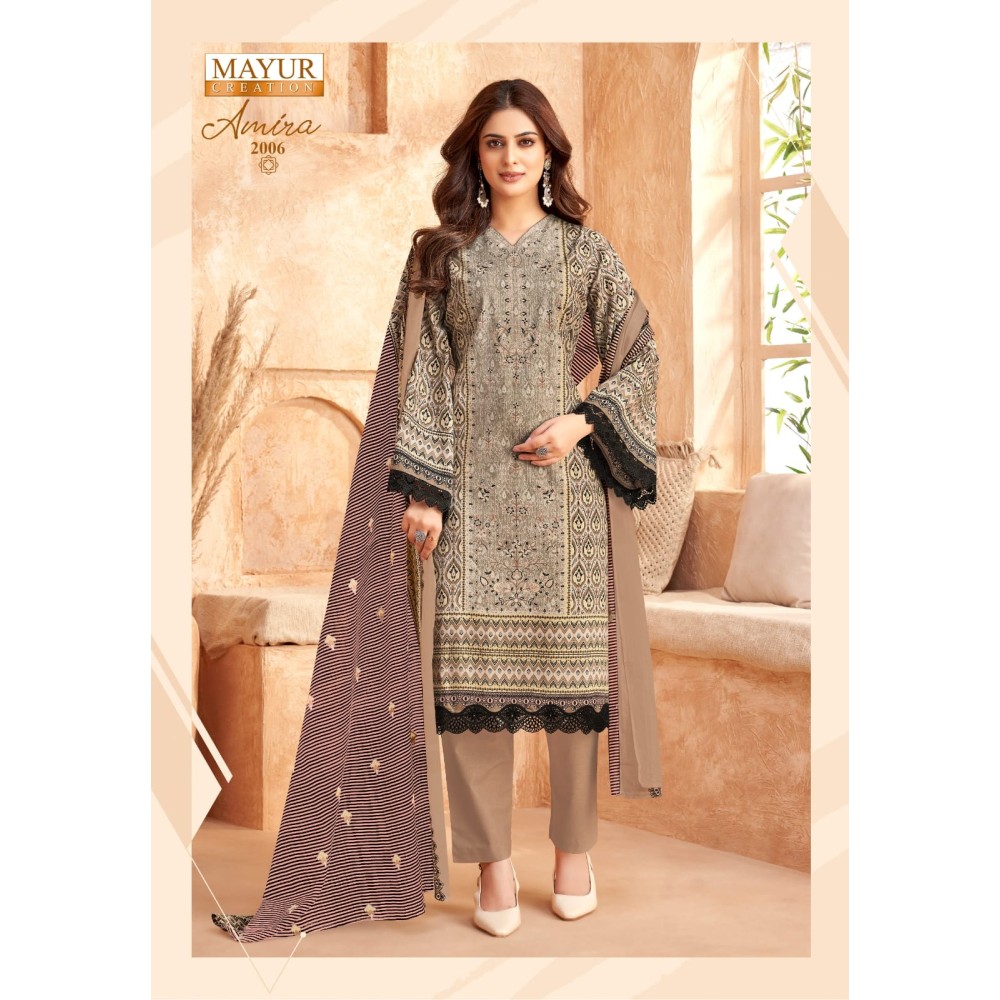 AMIRA VOL 2 MAYUR (Cotton Dupatta)