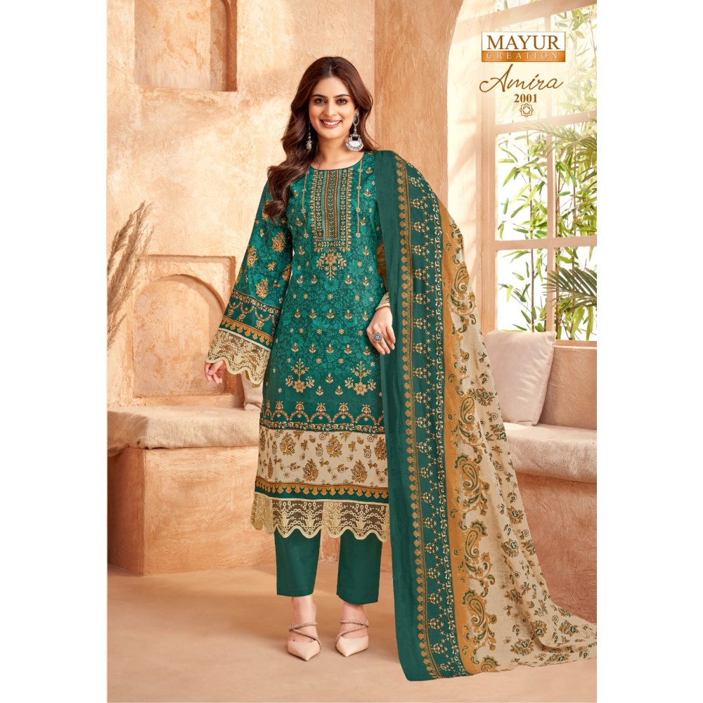 AMIRA VOL 2 MAYUR (Cotton Dupatta)