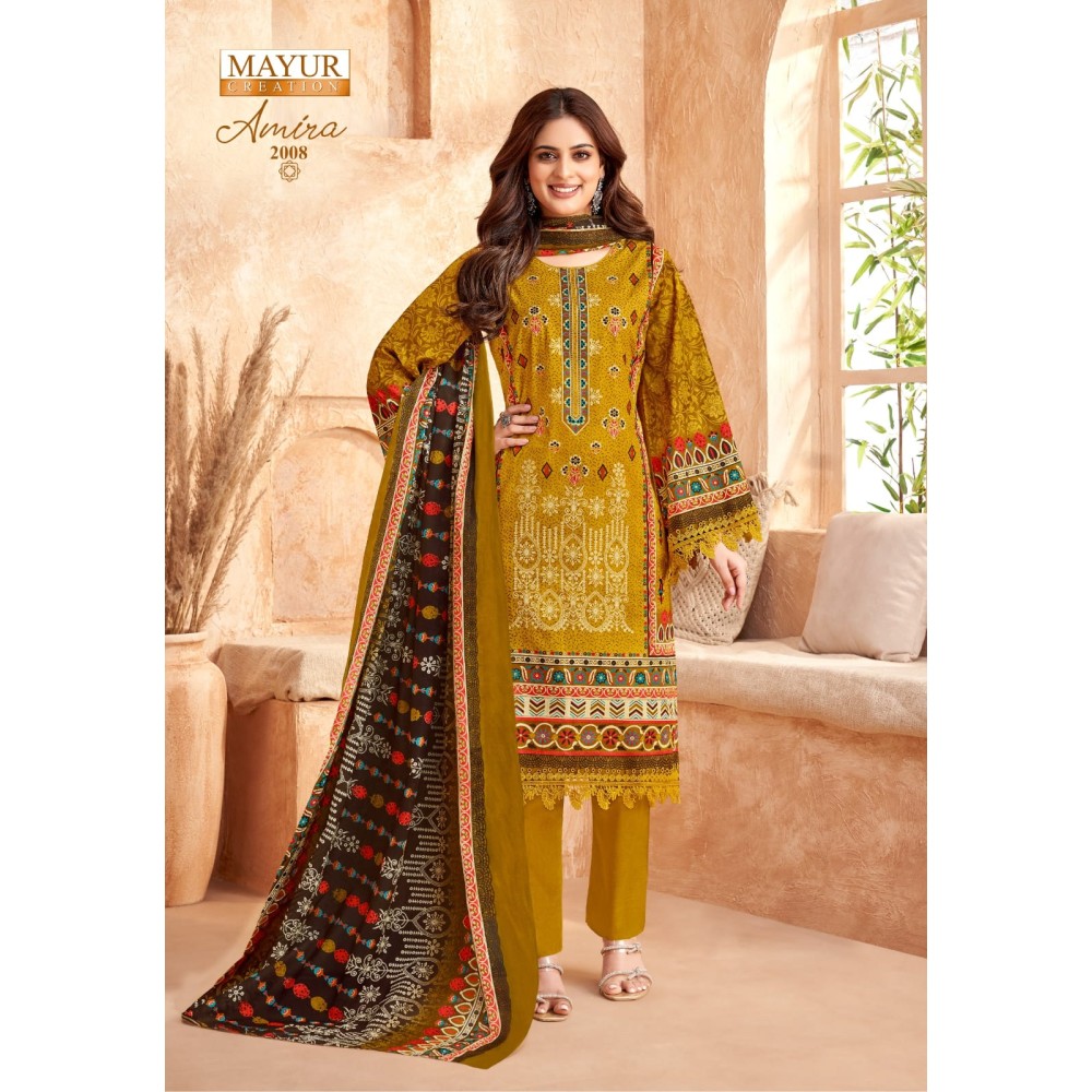 AMIRA VOL 2 MAYUR (Cotton Dupatta)