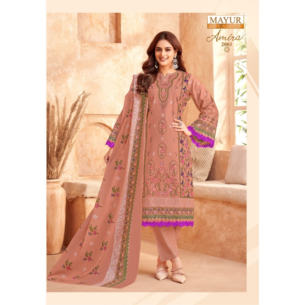 AMIRA VOL 2 MAYUR (Cotton Dupatta)