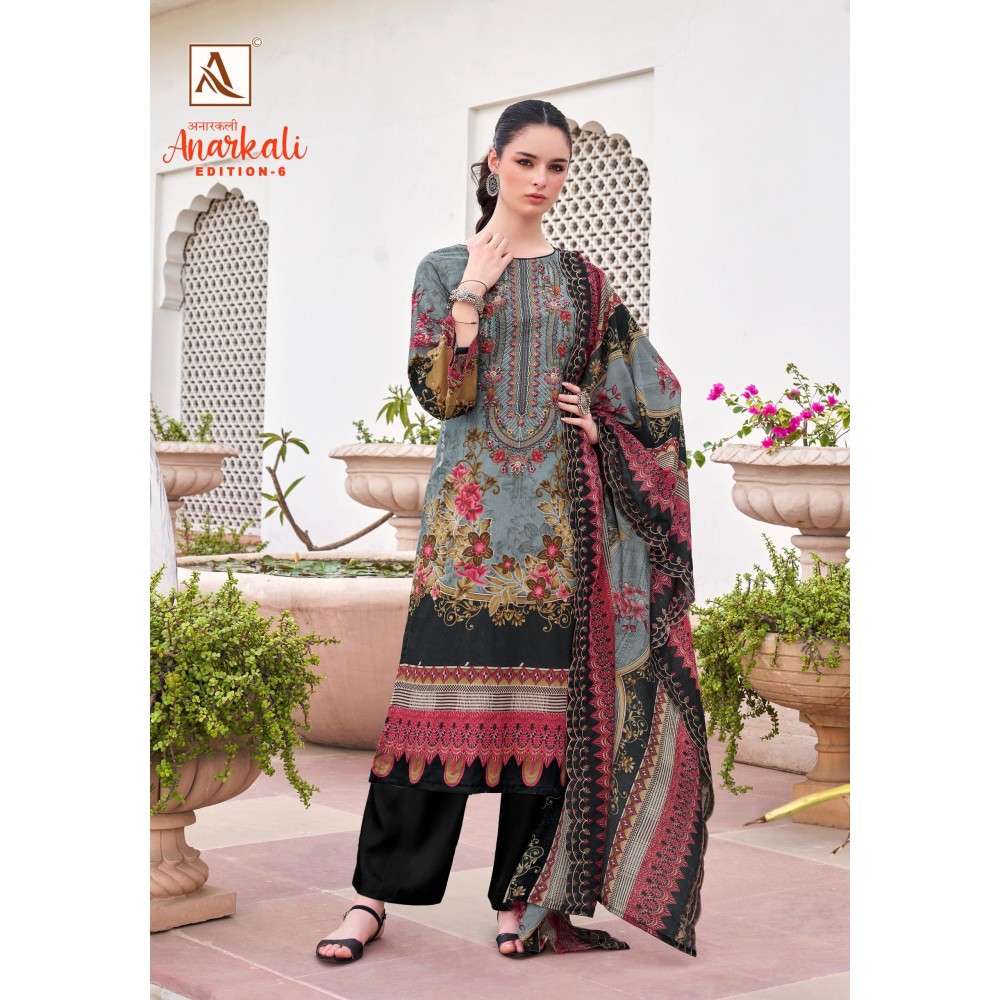 ANARKALI 6 ALOK SUITS (Cotton Dupatta)