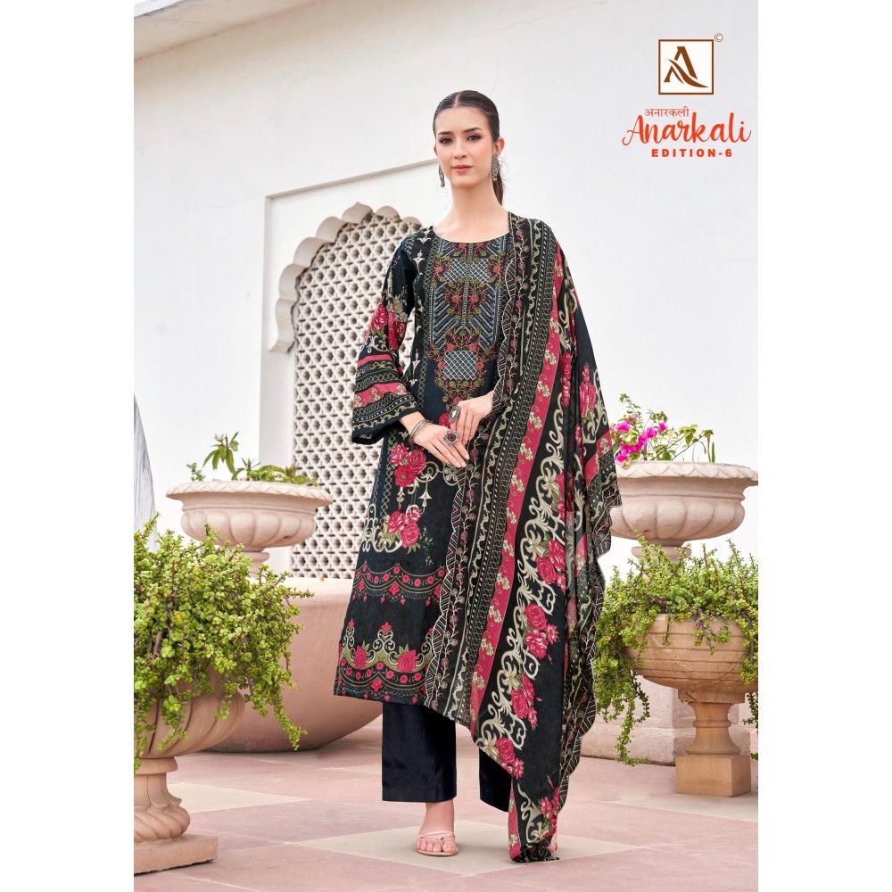 ANARKALI 6 ALOK SUITS (Cotton Dupatta)
