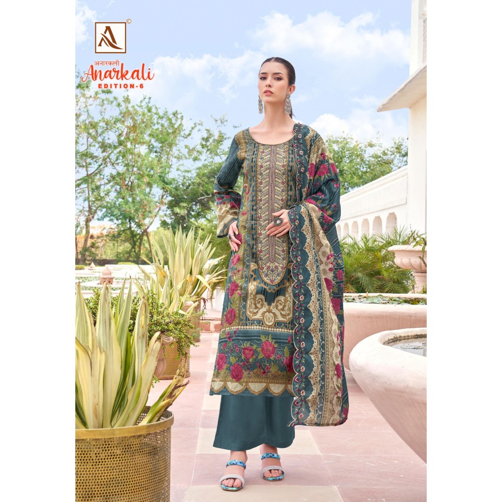 ANARKALI 6 ALOK SUITS (Cotton Dupatta)