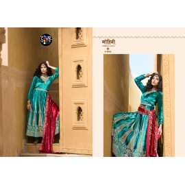 ANARKALI MAKHMAL VELVET FOURDOTS (winter Collection)