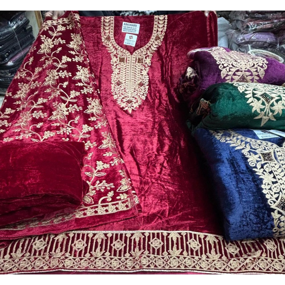 ANGAARI DREAM GIRL VELVET  (Winter Collection) ANGAARI DREAM GIRL VELVET  (Winter Collection)