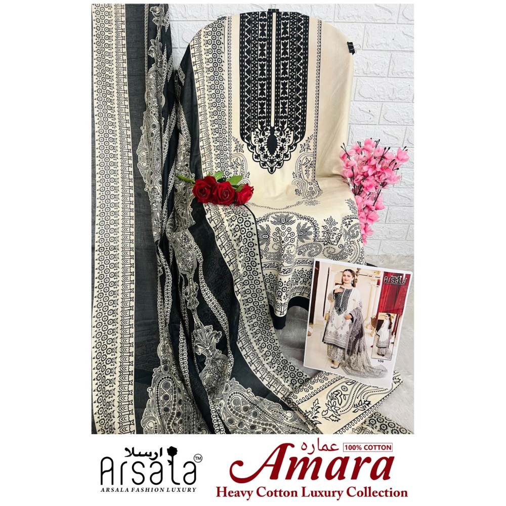 ARSALA FASHION LUXURY AMARA HEAVY COTTON LUXURY COLLECTION (Cotton Dupatta)